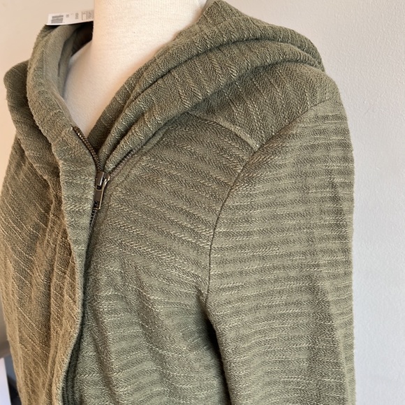 Anthropologie Saturday Sunday Zip-up Hoodie in Moss - Picture 4 of 8